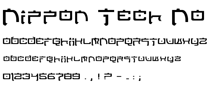 Nippon Tech Normal font
